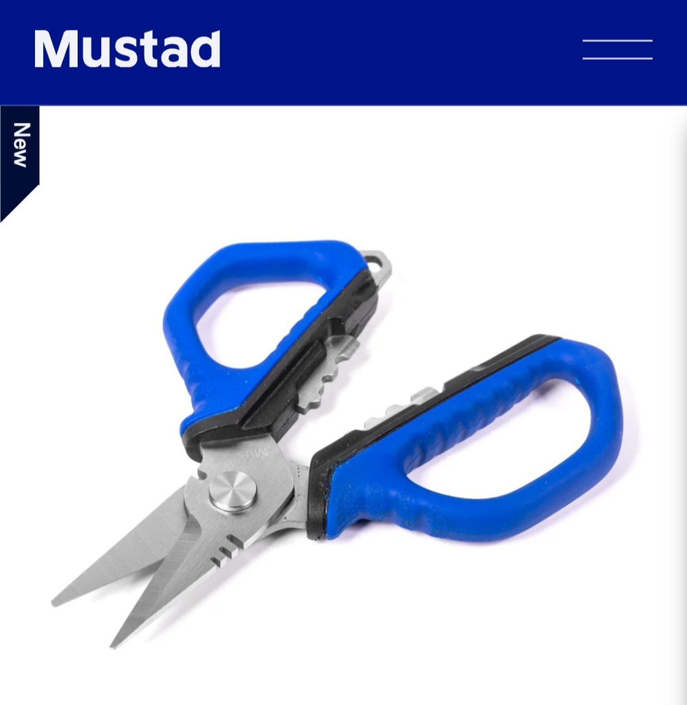 TIJERAS MUSTAD 5" MULTIFUNCION 420 STAINLESS ST.