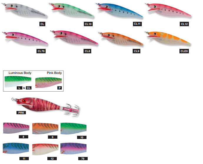 PEZ YO-ZURI SQUID JIG ULTRA CLOTH SS (A327)