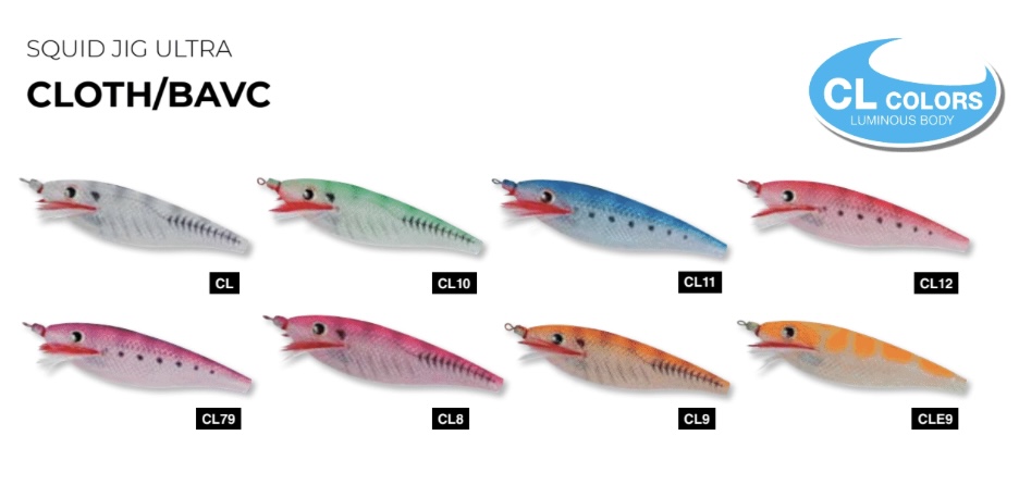 PEZ YO-ZURI SQUID JIG ULTRA CLOTH SSS (A1703)