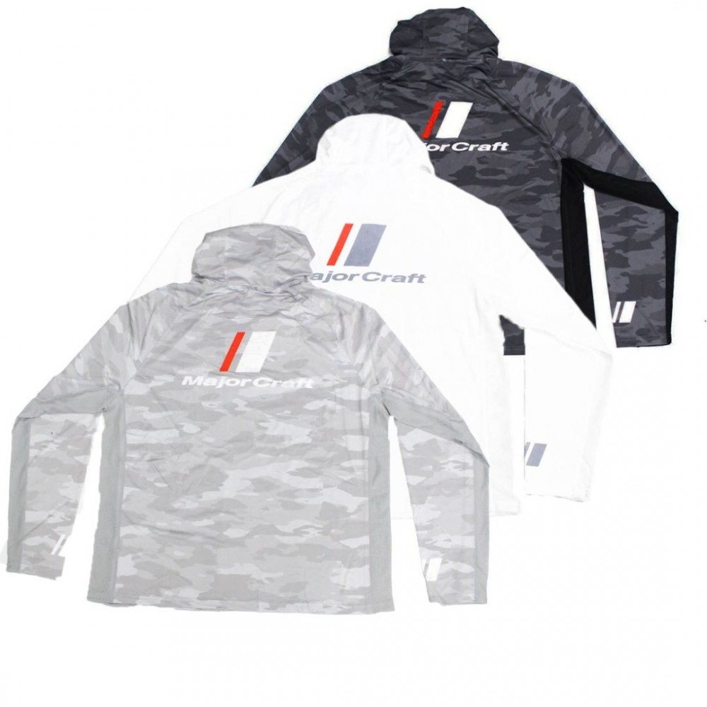 SUDADERA MAJOR CRAFT SUN PROTECTION HOOD GRIS OSCURO