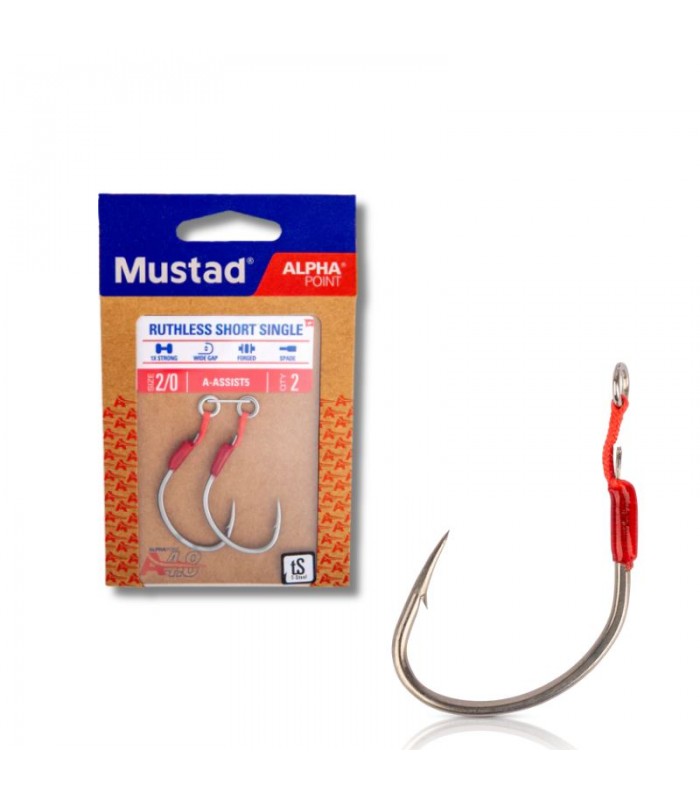ANZUELO MUSTAD ALPHA POINT RUTHLESS SHORT SINGLE