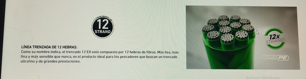 TRENZADO DAIWA SALTIGA 12 HEBRAS  EX 300 MTS