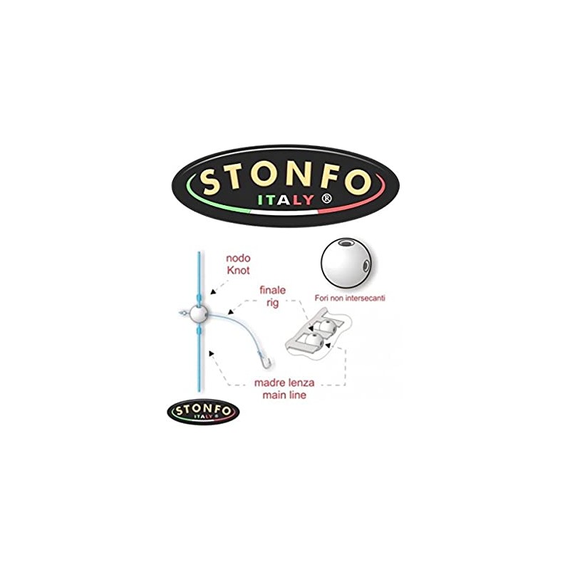 PERLAS STONFO REDONDAS DURAS BIPERFORADAS