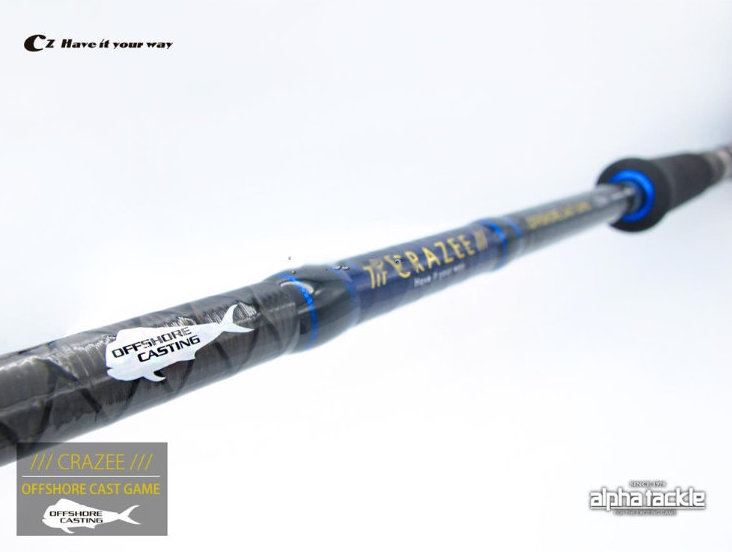 CAÑA  ALPHA TACKLE CRAZEE OFFSHORE CAST GAME 70M