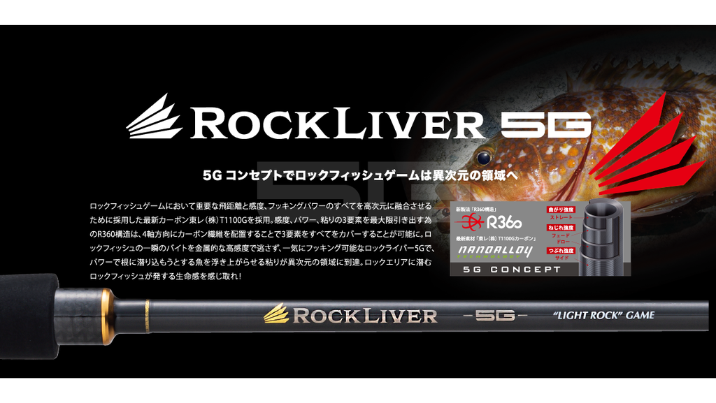 CAÑA MAJOR CRAFT  ROCKLIVER 5G (RV5-802ML) 8´0" 3-25 GRS