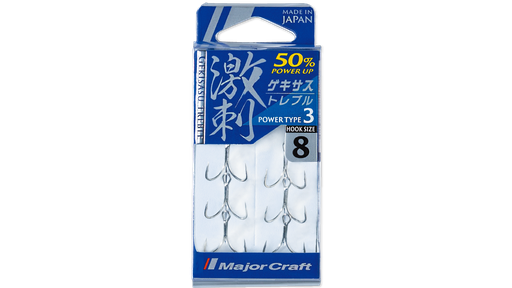 ANZUELOS TRIPLES MAJOR CRAFT GEKISASU TREBLE POWER TYPE 3